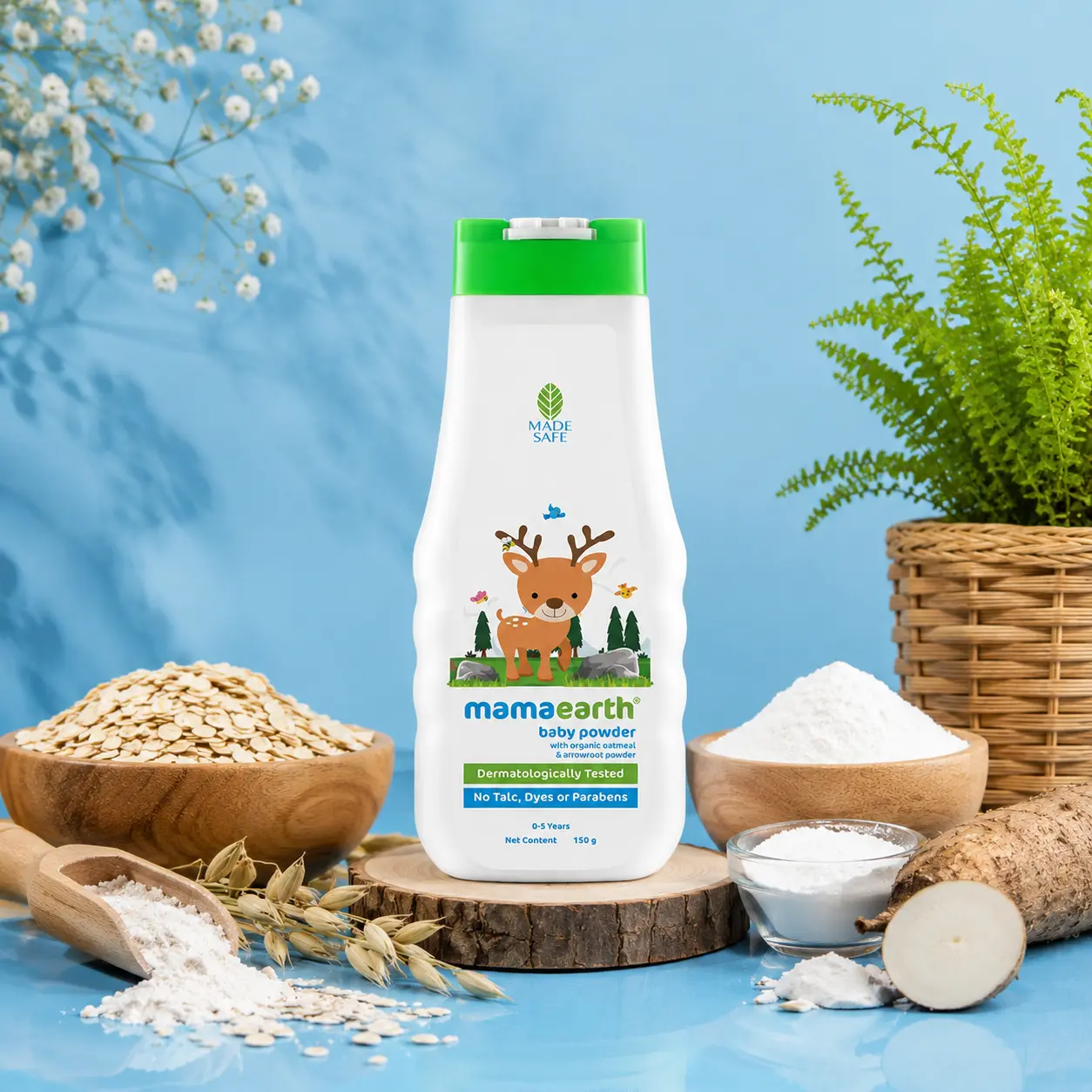 Mamaearth Baby Powder for 0-5 Years Babies – 150g