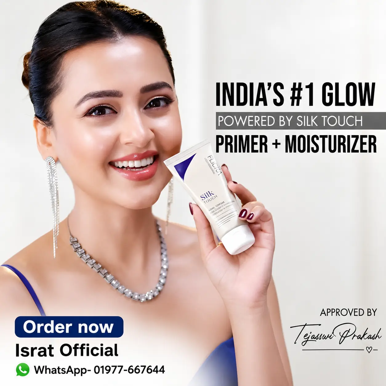 Flicka Professional Silk Touch Milk Cream Moisturizer & Primer With Multi-Function Aloe Vera & Shea Butter – 60 ml