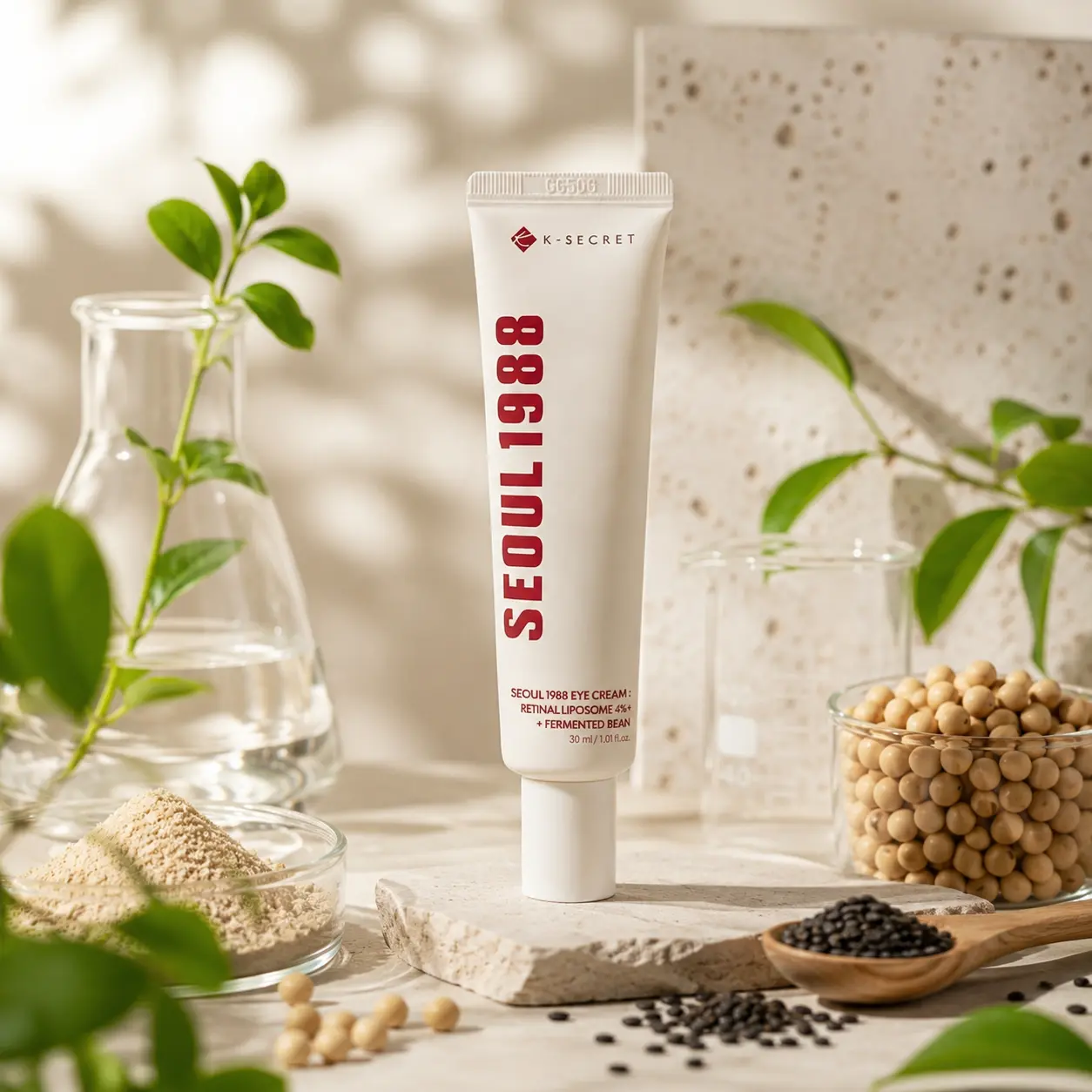 K-Secret Seoul 1988 Eye Cream (Retinal Liposome 4% + Fermented Bean) – 30ml