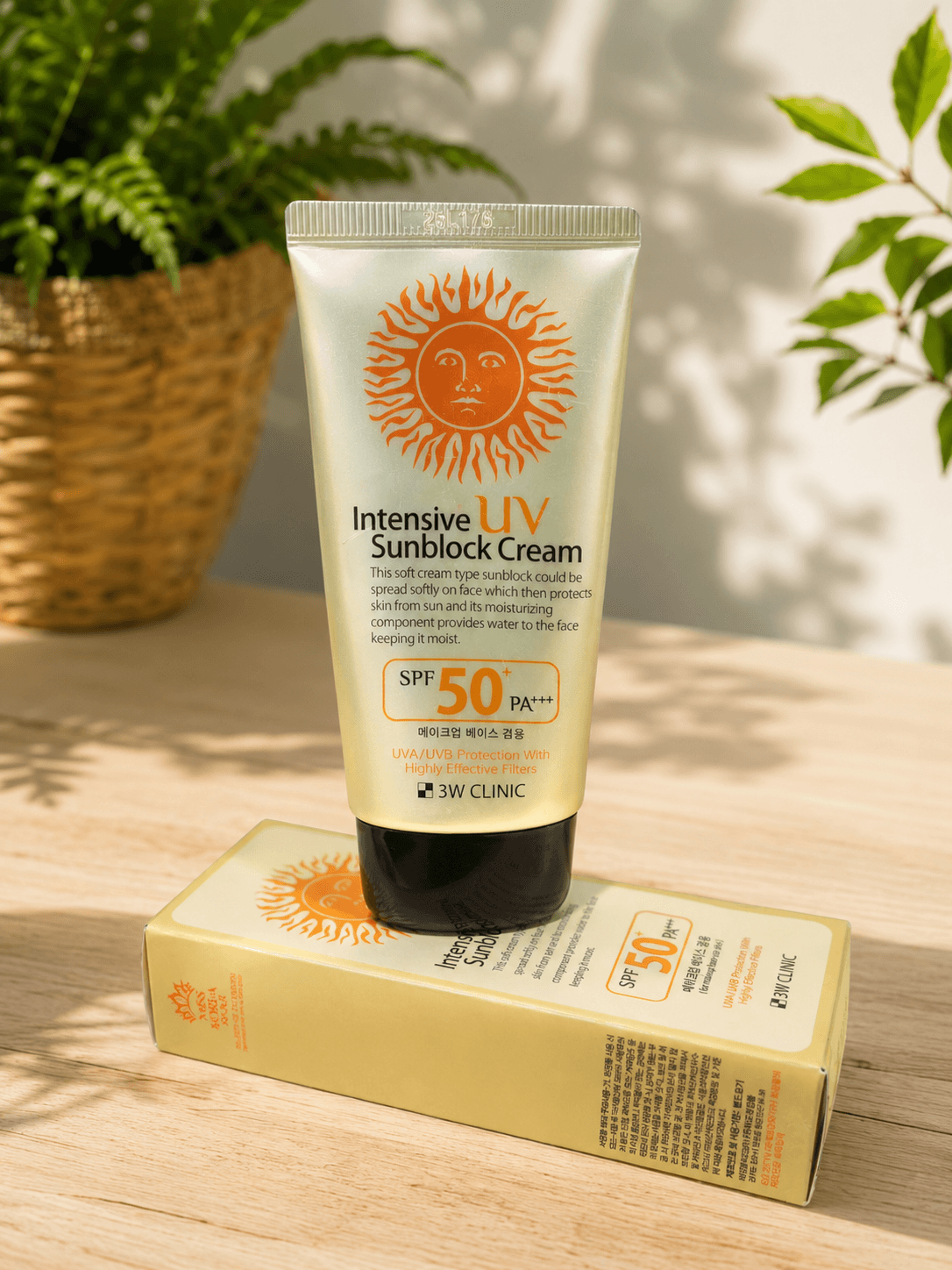 3W Clinic Intensive UV Sunblock Cream SPF50 PA+++ 70ml