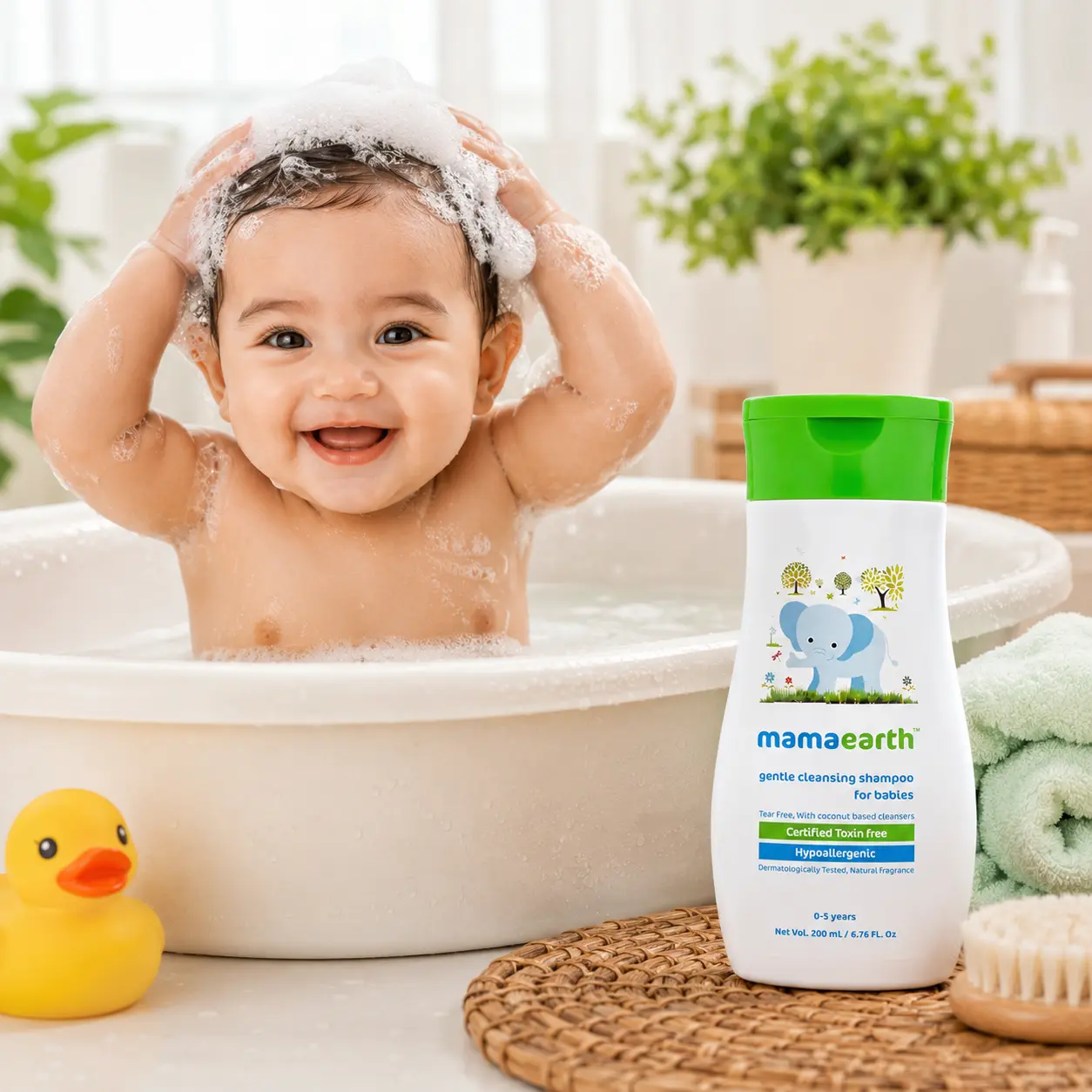 Mama Earth Gentle Cleansing Shampoo For 0-5 Years Babies 200ml