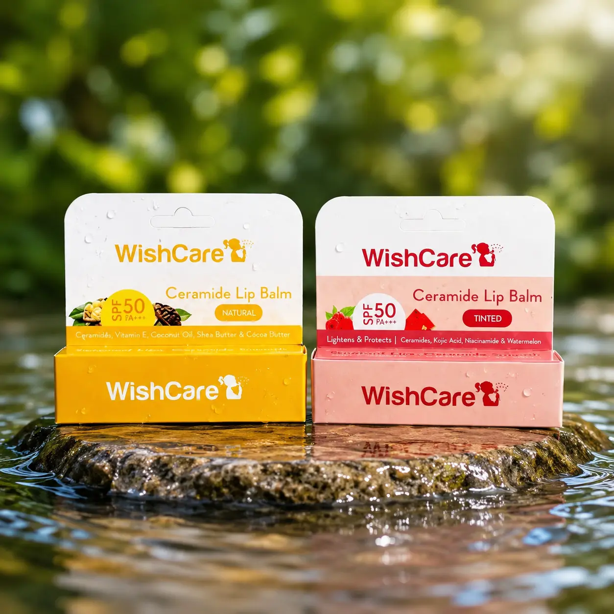 Wishcare ceramide lip balm with spf 50 pa+++ (tinted) – 5g