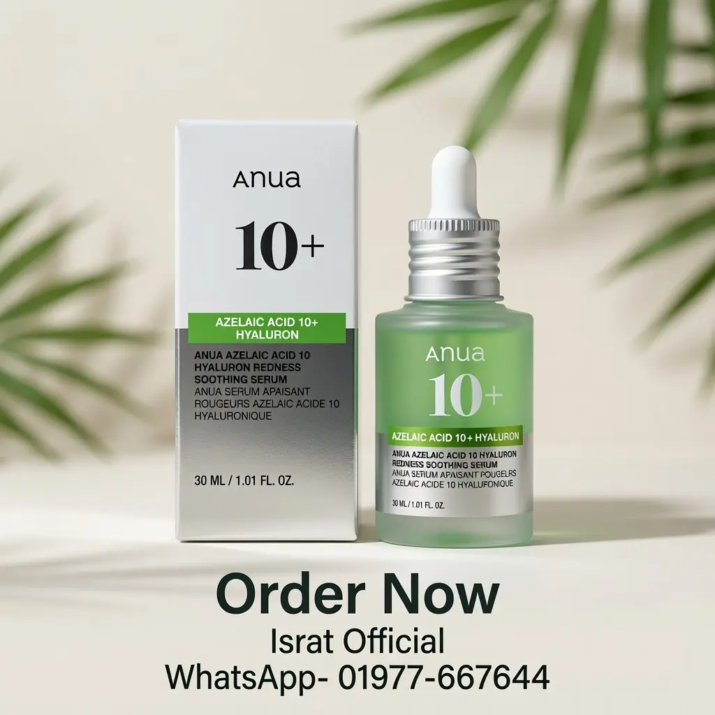 Anua Azelaic Acid 10+ Hyaluron Redness Soothing Serum (30ml) Facial Serum for Blemish-Prone & Oily-Prone Skin, Lightweight & Hydrating Blemish Care
