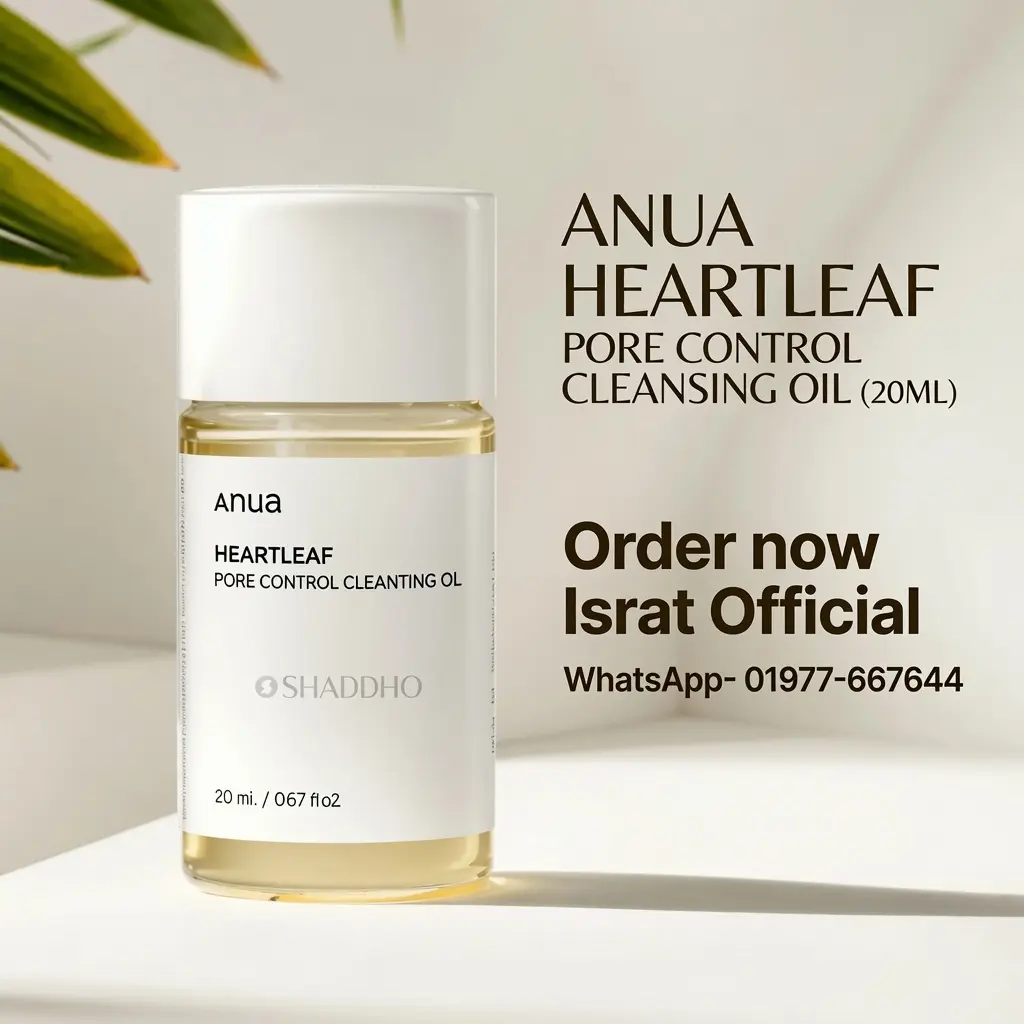 Anua Heartleaf Pore Control Cleansing Oil (20ml) Safe For All Skin Type, Daily Hydrating Makeup Remover, Korean Skin Care