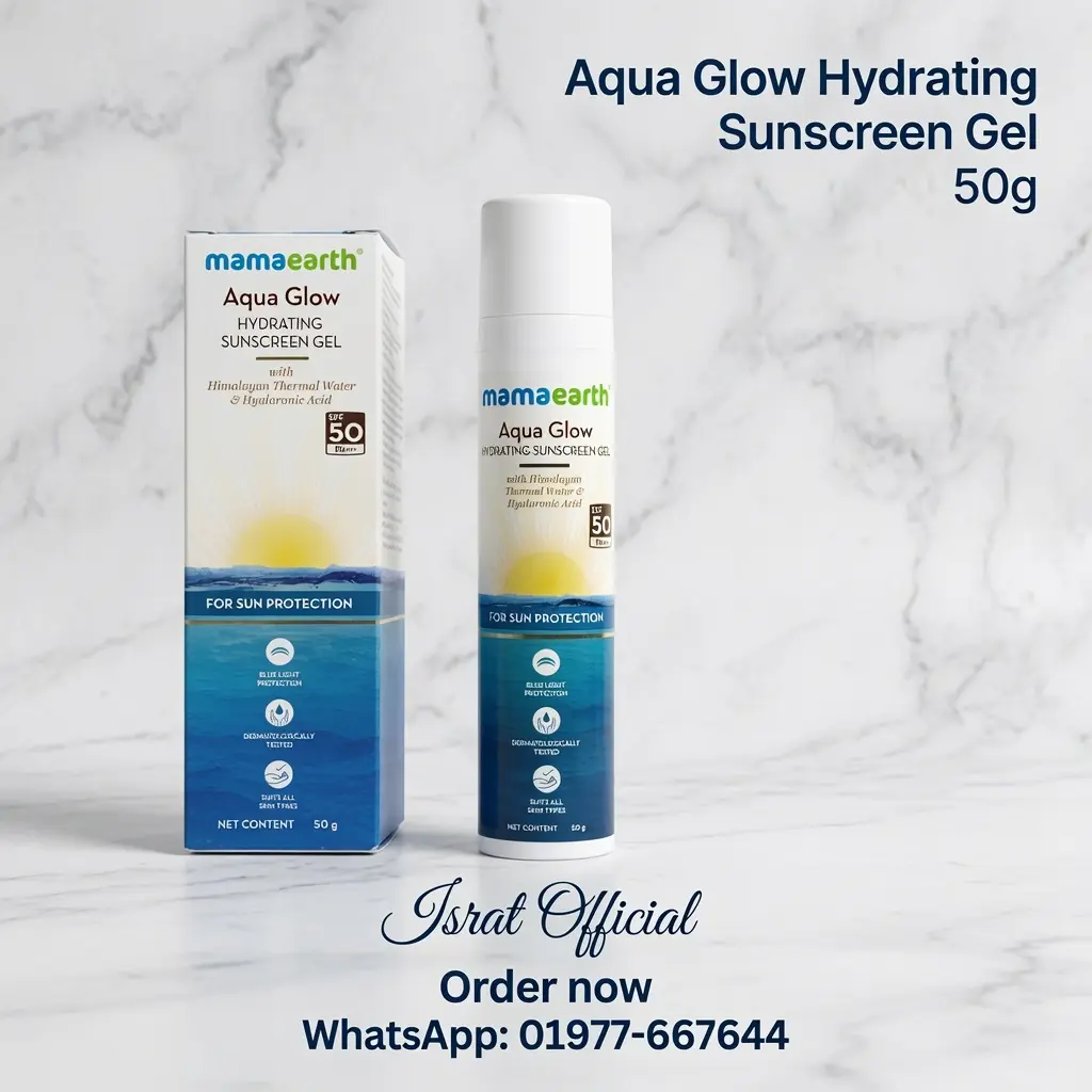 Mamaearth Aqua Glow Hydrating Sunscreen Gel SPF50 PA++++ - 50g