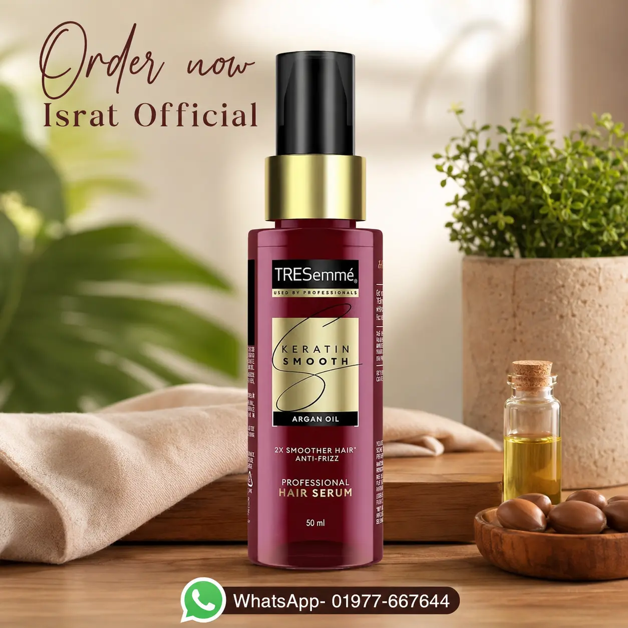 TRESemmé Keratin Smooth Anti-Frizz Hair Serum - 50 ml