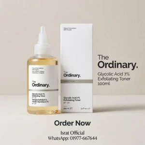 The Ordinary Glycolic Acid 7% Exfoliating Toner, Brightening and Smoothing Daily Toner for More Even-Looking Skin Tone (100ml)