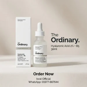 The Ordinary Hyaluronic Acid 2% + B5 (with Ceramides), Multi-Depth Hydration Serum for Plumper, Smoother Skin (30ml)