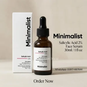 Minimalist Salicylic Acid 2% Face Serum for Acne, Oil Control & Open Pores | BHA Exfoliant for Blemish Prone Skin & Uneven Skin Tone | For Women & Men | 1Fl Oz/30ml
