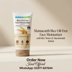 Mamaearth Rice Oil Free Face Moisturizer with Rice Water & Niacinamide – 80g
