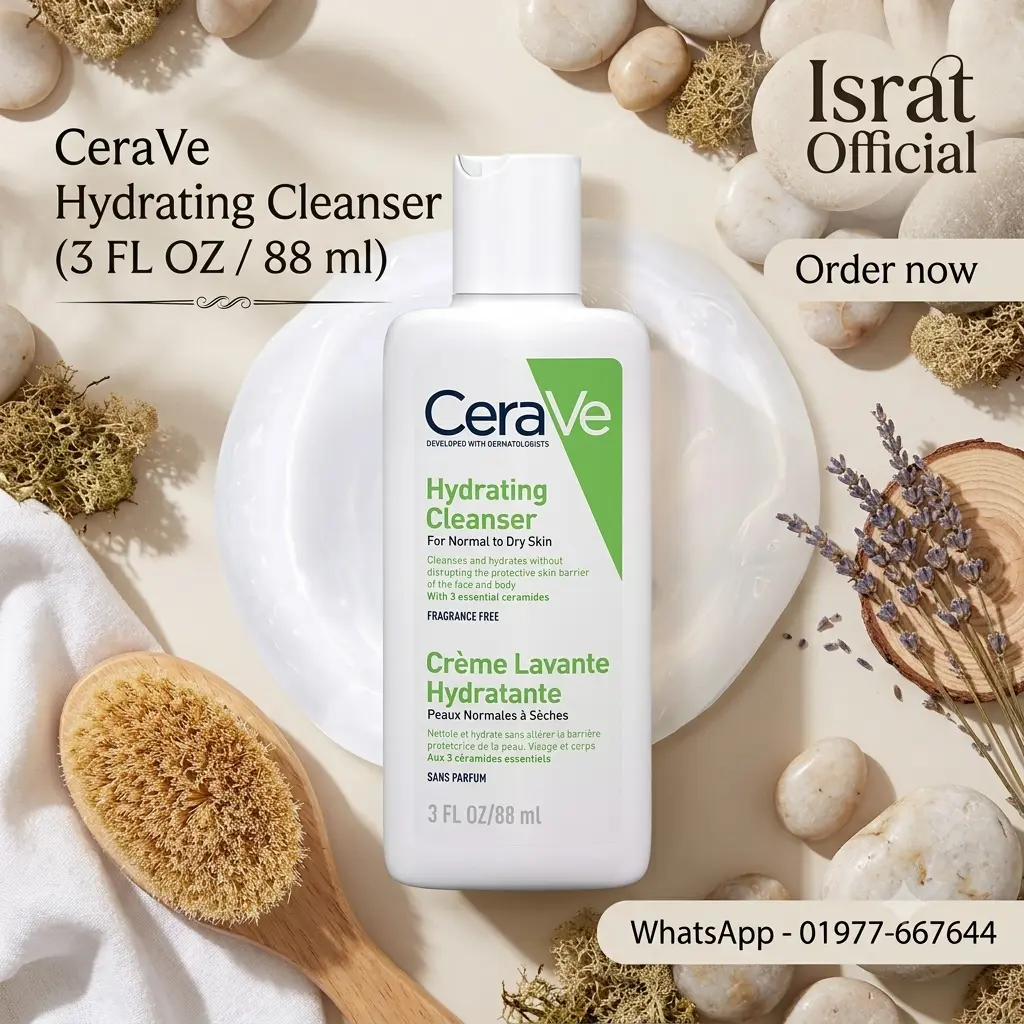 CeraVe Hydrating Cleanser For Normal To Dry Skin Facewash - 88ml