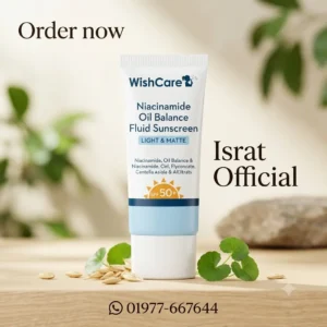 WishCare Niacinamide Oil Balance Fluid Sunscreen SPF50+ PA++++ = 50g