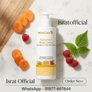 WishCare Sunscreen Body Lotion SPF50 Broad Spectrum – 200ml