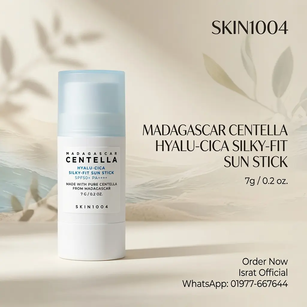 Skin1004 Madagascar Centella Hyalu-Cica Silky-Fit Sun Stick SPF50+ PA++++ = 7g