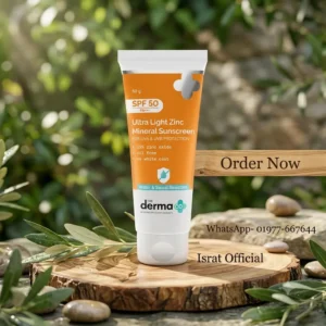 The Derma Co Ultra Light Zinc Mineral Sunscreen With SPF 50 PA+++ = 50g