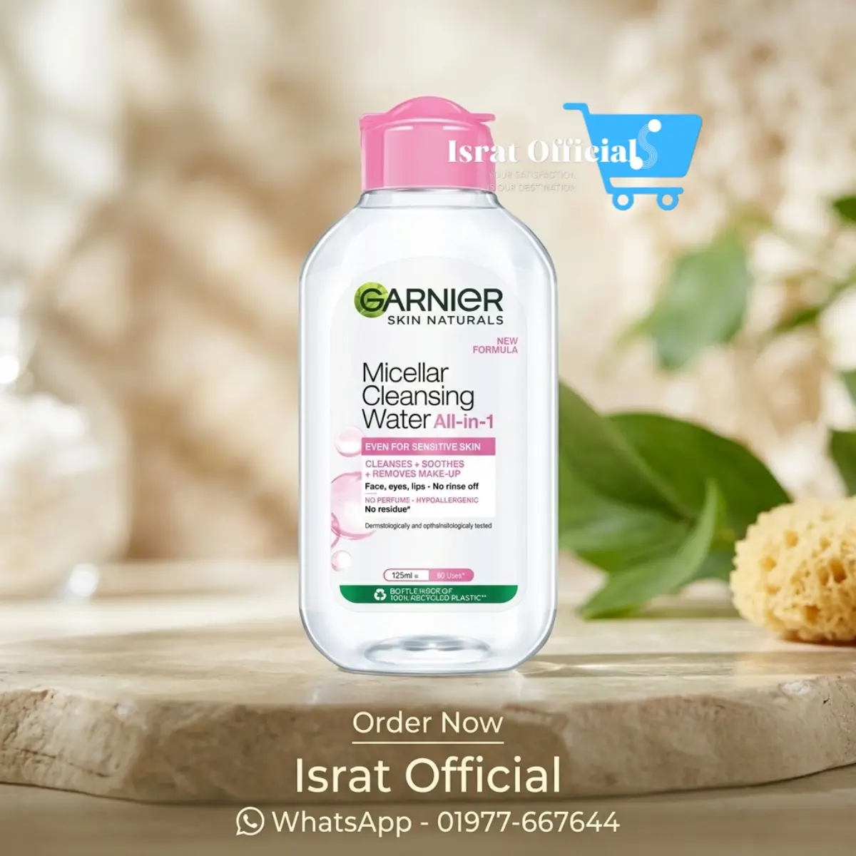 Garnier Skin Naturals Micellar Cleansing Water All In One For Sensitive Skin - 125ml