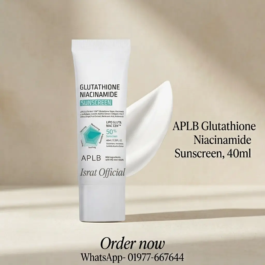APLB Glutathione Niacinamide Sunscreen SPF50+ PA++++ - 40ml
